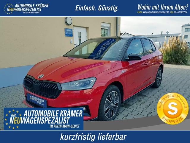 Skoda Fabia - Monte Carlo 5J. Garantie ACC Beheizbare WS Doppelter Kofferraumboden Klimaauto 16 Zoll LM Bi-LED Kamera Kessy