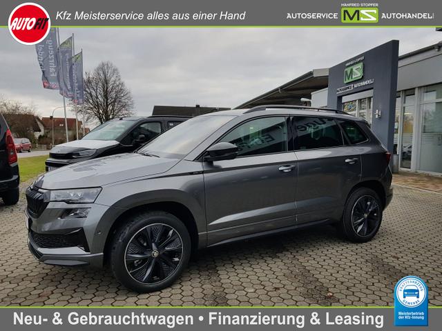 Lagerfahrzeug Skoda Karoq - 1.5 TSI SPORTLINE 7-GANG DSG AUTOMATIK! FRONTSCHEIBEN SITZHEIZUNG VORNE HINTEN-AHK SCHWENKBAR-NAVIGATION-ELEKTR HINTEN-KAMERA-MATRIX LED-KESSY-TEMPOMAT ACC
