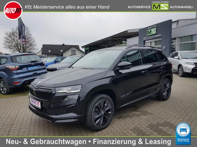 Lagerfahrzeug Skoda Karoq - 1.5 TSI ACT Sportline 7-GANG DSG AUTOMATIK! AHK SCHWENKBAR NAVIGATION ELEKTR.HECKKLAPPE KAMERA WINTERPAKET MATRIX LED KESSY TEMPOMAT ACC PDC VORNE UND HINTEN  5 JAHRE GARANTIE!
