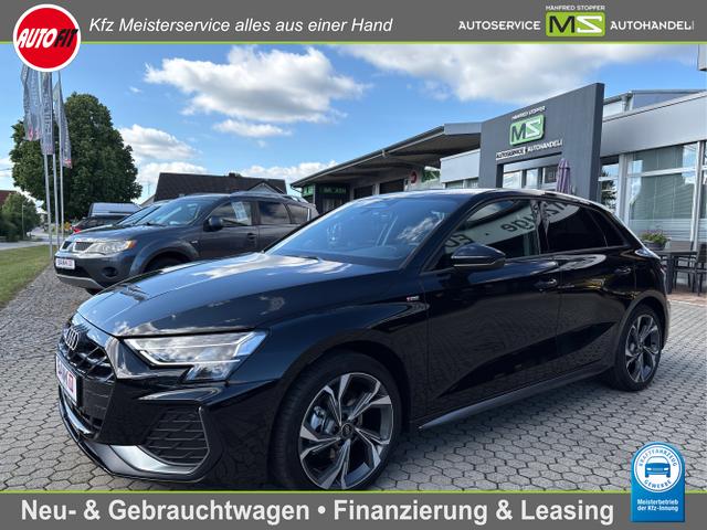 Lagerfahrzeug Audi A3 Sportback - 1.5 TFSI S line 7-Gang S-tronic Automatik ALU 8x18 Graphitgrau Klima-Paket LED Sportsitze MMI PLUS Assitenz-Paket Fahren elektrische Heckklappe Schaltwippen....