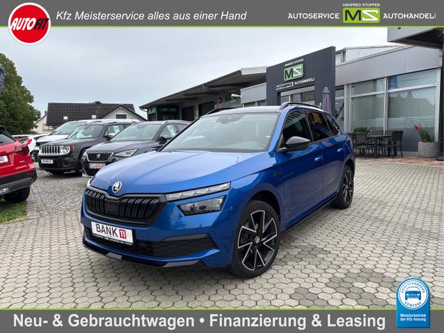 Gebrauchtfahrzeug Skoda Kamiq - Monte Carlo 1.0 TSI 7-GANG-DSG-ANH&Auml;NGERKUPPLUNG SCHWENKBAR   PDC VORNE / HINTEN R&Uuml;CKFAHRKAMERA KLMAAUTOMATIK PANODACH ALU 18" WINTERPAKET 1.HAND