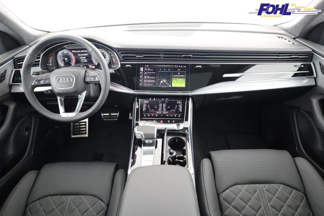 Audi Q8 50 TDI quattro qu S-LINE, Luft, Pano, B&O, 23-Zoll, AHK, Leder, AreaView, Optik schwarz 