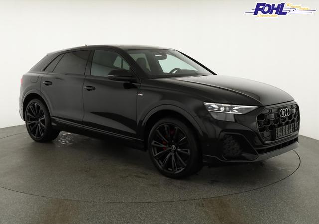 Audi Q8 50 TDI quattro qu S-LINE, Standheizung, HuD, Luft, Pano, B&O, 23-Zoll, AHK, Leder, AreaView, Optik schwarz 