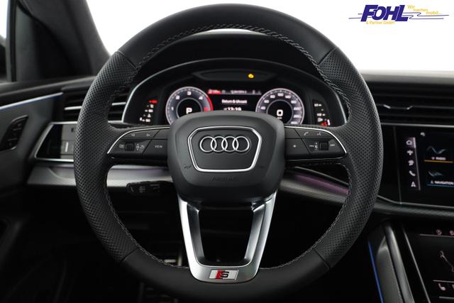 Audi Q8 50 TDI quattro qu S-LINE, Standheizung, HuD, Luft, Pano, B&O, 23-Zoll, AHK, Leder, AreaView, Optik schwarz 