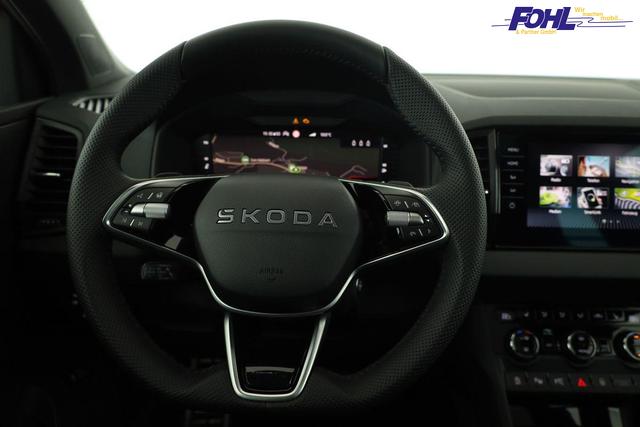 Skoda Karoq Sportline 1.5 TSI DSG Sportline, Pano, AHK, Navi, CANTON, Matrix, AreaView, Side, FS-beheizbar, 19-Zoll 