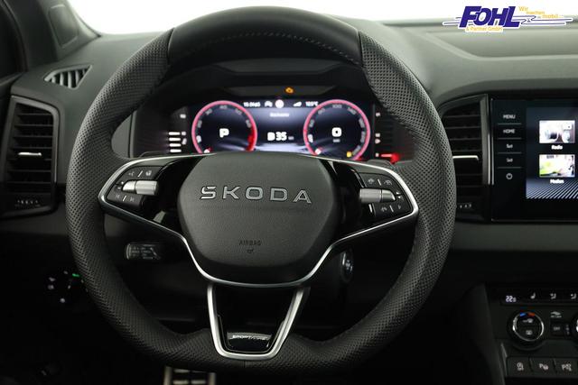 Skoda Karoq Sportline 1.5 TSI DSG Sportline, Pano, AHK, Navi, CANTON, Matrix, AreaView, Side, FS-beheizbar, 19-Zoll 