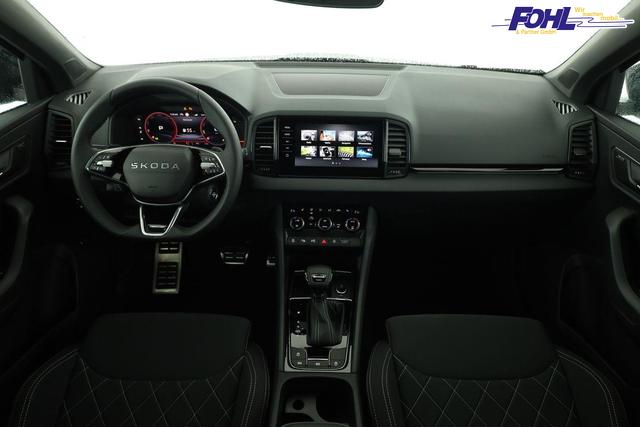 Skoda Karoq Sportline 4x4 2.0 TDI DSG Sportline, Pano, AHK, Navi, Matrix, AreaView, Side, Kamera, el. Klappe, FS-beheizbar, Winter 