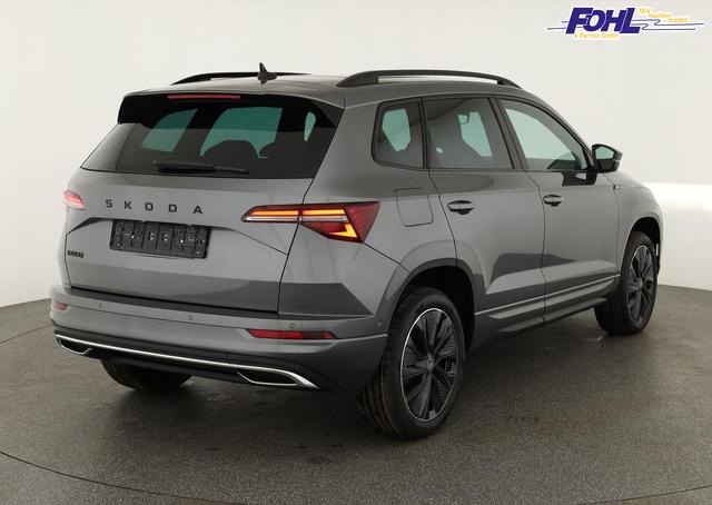 Skoda Karoq Sportline 1.5 TSI DSG Sportline, Pano, AHK, Navi, CANTON, Matrix, AreaView, Side, el. Klappe, FS-beheizbar, 5 J.-Garantie 