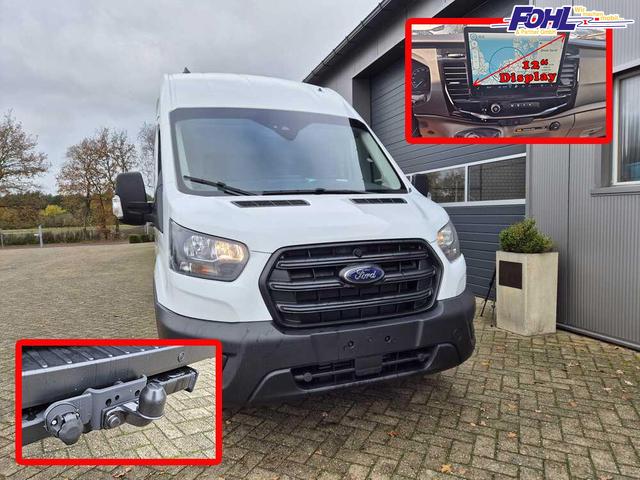 Ford Transit 350 L4H3 2.0 EcoBlue 130PS Trend Heckantrieb 3,5t 2-Sitzer AHK Sitzheizung Frontscheibe beheizb. Klimaautomatik Navi PDC v+h Bluetooth DAB Apple CarPlay Android Auto Tempomat Ganzj.Reifen 