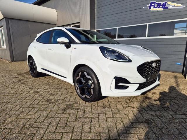 Ford Puma ST-Line X 1.0 EcoBoost Hybrid 125PS Automatik NEUES MODELL 360°Kamera AbstandsTempomat el.Heckklappe Premium Leder (Sensico) B+O-Sound Klimaautomatik Sitzheizung Lenkradheizung Frontscheibe beheizb. Ford-Navi SYNC4 Bluetooth Apple CarPlay Android A 