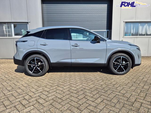 Nissan Qashqai 1.3 DIG-T MHEV 158 PS X-Tronic Tekna Voll-Leder Klimaautomatik PanoGlasdach Sitzheizung Lenkradheizung Navi Head-Up Display elektr. Heckklappe ACC PDC v+h 360&deg;Kamera DAB Bluetooth Touchscreen Apple CarPlay Android Auto 19"LM 