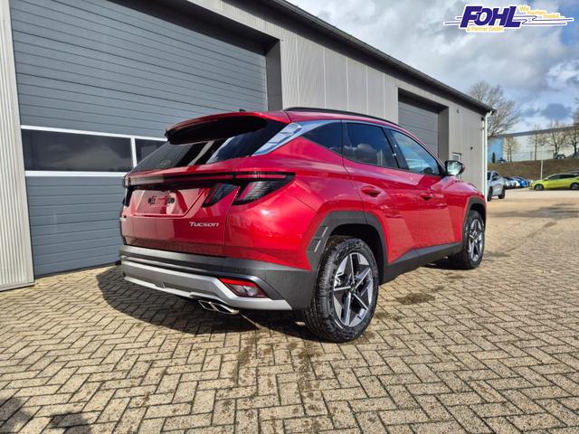 Hyundai TUCSON Trend 1.6 T-GDI 150PS Automatik TZ 2026 Teil-Leder Sitzheizung v+h Lenkradheizung Klimaautomatik Navi Touchscreen DAB+ Apple CarPlay + Android Auto PDC R&uuml;ckf.-Kamera Matrix-LED-Scheinw. 