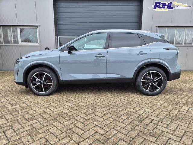 Nissan Qashqai 1.3 DIG-T MHEV 158 PS X-Tronic Tekna Voll-Leder Klimaautomatik PanoGlasdach Sitzheizung Lenkradheizung Navi Head-Up Display elektr. Heckklappe ACC PDC v+h 360&deg;Kamera DAB Bluetooth Touchscreen Apple CarPlay Android Auto 19"LM 
