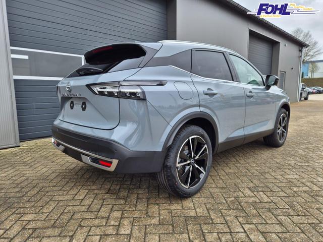 Nissan Qashqai 1.3 DIG-T MHEV 158 PS X-Tronic Tekna Voll-Leder Klimaautomatik PanoGlasdach Sitzheizung Lenkradheizung Navi Head-Up Display elektr. Heckklappe ACC PDC v+h 360&deg;Kamera DAB Bluetooth Touchscreen Apple CarPlay Android Auto 19"LM 