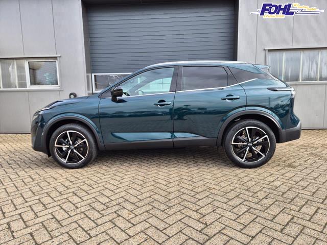 Nissan Qashqai 1.3 DIG-T MHEV 158 PS X-Tronic Tekna Voll-Leder Klimaautomatik PanoGlasdach Sitzheizung Lenkradheizung Navi Head-Up Display elektr. Heckklappe ACC PDC v+h 360&deg;Kamera DAB Bluetooth Touchscreen Apple CarPlay Android Auto 19"LM 