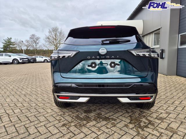 Nissan Qashqai 1.3 DIG-T MHEV 158 PS X-Tronic Tekna Premium Paket 20"LM Teil-Leder PanoGlasdach Klimaautomatik Sitzheizung Lenkradheizung Navi Head-Up Display elektr. Heckklappe ACC PDC v+h 360&deg;Kamera DAB Bluetooth Touchscreen Apple CarPlay Android Auto 