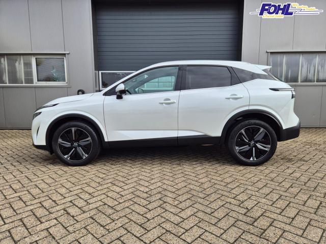 Nissan Qashqai 1.3 DIG-T MHEV 140PS Tekna Voll-Leder Klimaautomatik PanoGlasdach Sitzheizung Lenkradheizung Navi Head-Up Display elektr. Heckklappe ACC PDC v+h 360&deg;Kamera DAB Bluetooth Touchscreen Apple CarPlay Android Auto 19"LM 