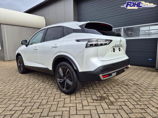 Nissan Qashqai 1.3 DIG-T MHEV 140PS Tekna Voll-Leder Klimaautomatik PanoGlasdach Sitzheizung Lenkradheizung Navi Head-Up Display elektr. Heckklappe ACC PDC v+h 360&deg;Kamera DAB Bluetooth Touchscreen Apple CarPlay Android Auto 19"LM 