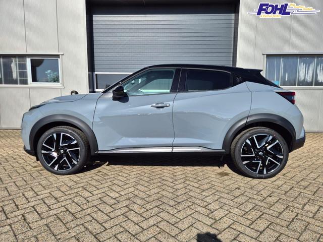 Nissan Juke 1.0 DIG-T 114PS N-Design Automatik Teil-Leder Klimaautomatik Sitzheizung Lenkradheizung PDC v+h R&uuml;ckf.Kamera Navi 19"LM Bluetooth Touchscreen Apple CarPlay Android Auto 