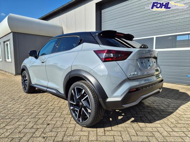 Nissan Juke 1.0 DIG-T 114PS N-Design Automatik Teil-Leder Klimaautomatik Sitzheizung Lenkradheizung PDC v+h R&uuml;ckf.Kamera Navi 19"LM Bluetooth Touchscreen Apple CarPlay Android Auto 
