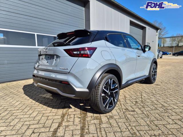 Nissan Juke 1.0 DIG-T 114PS N-Design Automatik Teil-Leder Klimaautomatik Sitzheizung Lenkradheizung PDC v+h R&uuml;ckf.Kamera Navi 19"LM Bluetooth Touchscreen Apple CarPlay Android Auto 