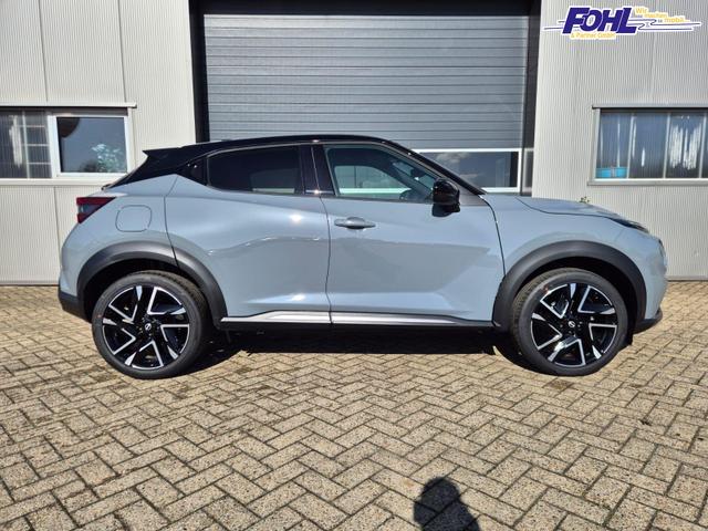 Nissan Juke 1.0 DIG-T 114PS N-Design Automatik Teil-Leder Klimaautomatik Sitzheizung Lenkradheizung PDC v+h R&uuml;ckf.Kamera Navi 19"LM Bluetooth Touchscreen Apple CarPlay Android Auto 