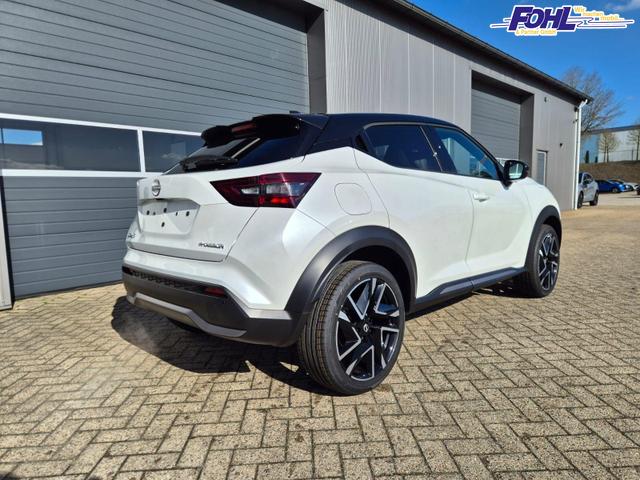 Nissan Juke 1.0 DIG-T 114PS N-Design Automatik Teil-Leder Klimaautomatik Sitzheizung Lenkradheizung PDC v+h R&uuml;ckf.Kamera Navi 19"LM Bluetooth Touchscreen Apple CarPlay Android Auto 