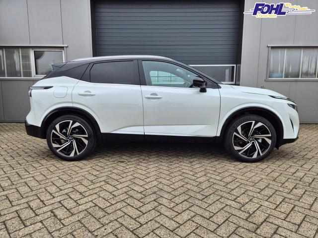 Nissan Qashqai 1.3 DIG-T MHEV 158 PS X-Tronic Tekna Premium Paket 20"LM Teil-Leder PanoGlasdach Klimaautomatik Sitzheizung Lenkradheizung Navi Head-Up Display elektr. Heckklappe ACC PDC v+h 360&deg;Kamera DAB Bluetooth Touchscreen Apple CarPlay Android Auto 