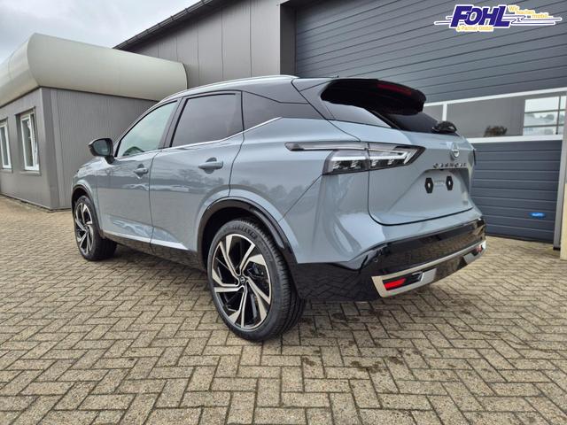 Nissan Qashqai 1.3 DIG-T MHEV 158 PS X-Tronic Tekna Premium Paket 20"LM Teil-Leder PanoGlasdach Klimaautomatik Sitzheizung Lenkradheizung Navi Head-Up Display elektr. Heckklappe ACC PDC v+h 360&deg;Kamera DAB Bluetooth Touchscreen Apple CarPlay Android Auto 
