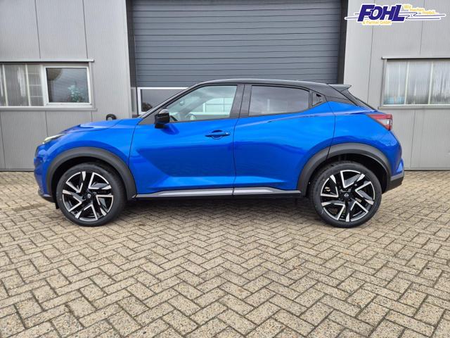 Nissan Juke 1.0 DIG-T 114PS N-Design Automatik Teil-Leder Klimaautomatik Sitzheizung Lenkradheizung PDC v+h R&uuml;ckf.Kamera Navi 19"LM Bluetooth Touchscreen Apple CarPlay Android Auto 
