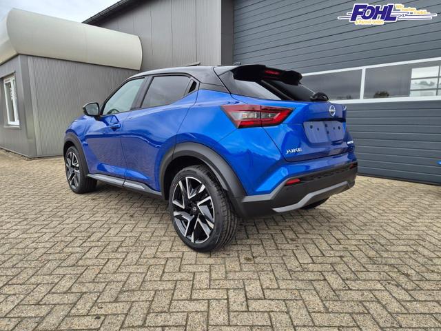 Nissan Juke 1.0 DIG-T 114PS N-Design Automatik Teil-Leder Klimaautomatik Sitzheizung Lenkradheizung PDC v+h R&uuml;ckf.Kamera Navi 19"LM Bluetooth Touchscreen Apple CarPlay Android Auto 
