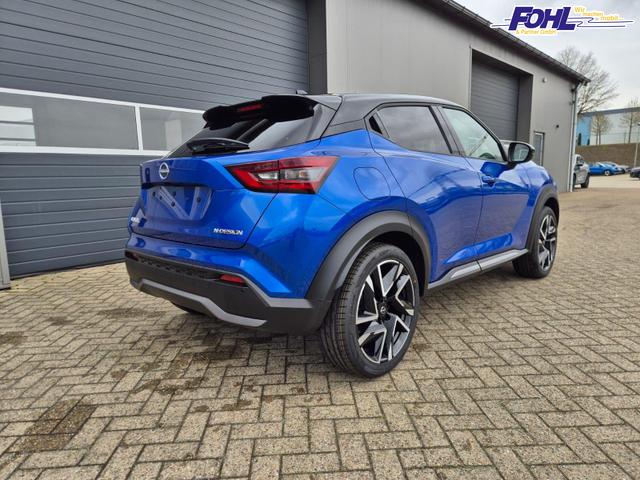 Nissan Juke 1.0 DIG-T 114PS N-Design Automatik Teil-Leder Klimaautomatik Sitzheizung Lenkradheizung PDC v+h R&uuml;ckf.Kamera Navi 19"LM Bluetooth Touchscreen Apple CarPlay Android Auto 