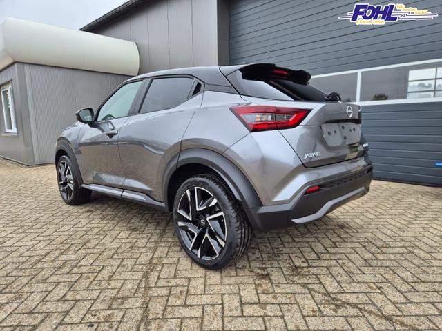 Nissan Juke 1.0 DIG-T 114PS N-Design Automatik Teil-Leder Klimaautomatik Sitzheizung Lenkradheizung PDC v+h R&uuml;ckf.Kamera Navi 19"LM Bluetooth Touchscreen Apple CarPlay Android Auto 