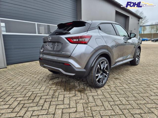 Nissan Juke 1.0 DIG-T 114PS N-Design Automatik Teil-Leder Klimaautomatik Sitzheizung Lenkradheizung PDC v+h R&uuml;ckf.Kamera Navi 19"LM Bluetooth Touchscreen Apple CarPlay Android Auto 