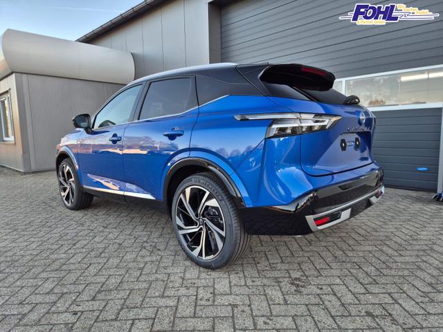 Nissan Qashqai 1.3 DIG-T MHEV 158 PS X-Tronic Tekna Premium Paket 20"LM Teil-Leder PanoGlasdach Klimaautomatik Sitzheizung Lenkradheizung Navi Head-Up Display elektr. Heckklappe ACC PDC v+h 360&deg;Kamera DAB Bluetooth Touchscreen Apple CarPlay Android Auto 