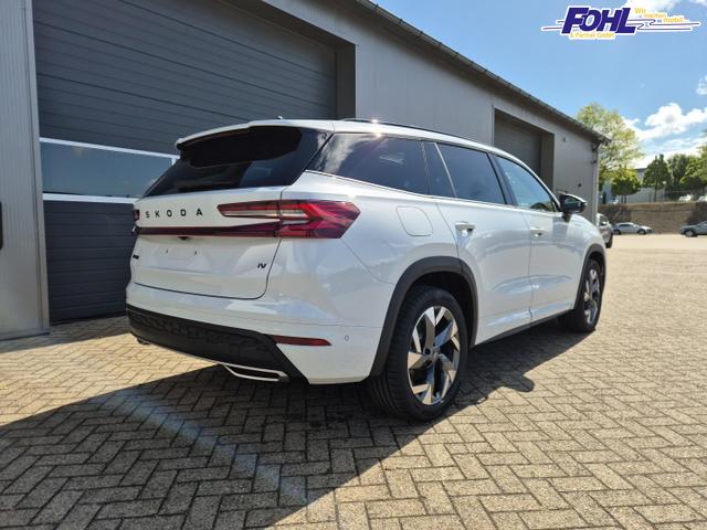 Skoda Kodiaq Sportline 1.5 TSI 204PS PHEV DSG schwenkb. AHK elektr. PanoDach HUD Alcantara PDC v+h 360&deg;Kamera CANTON Sound Klimaautomatik Sitzheizung Lenkradheizung Navi Apple CarPlay Android Auto 2xKeyless 19"LM vollelektr. Reichweite 116KM 