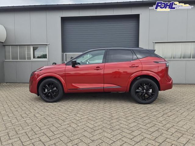 Nissan Qashqai 1.3 DIG-T MHEV 158 PS X-Tronic N-Design Head-Up Display Teil-Leder Klimaautomatik Sitzheizung Lenkradheizung Navi elektr. Heckklappe ACC PDC v+h 360&deg;Kamera DAB Bluetooth Touchscreen Apple CarPlay Android Auto 19"Zoll 