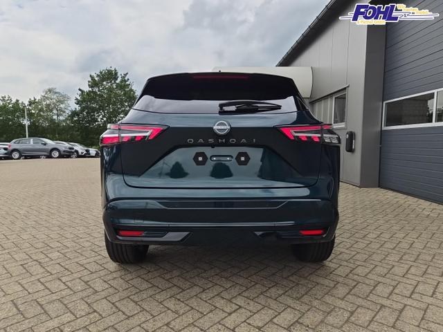 Nissan Qashqai 1.3 DIG-T MHEV 158 PS X-Tronic N-Design PanoDach Teil-Leder Klimaautomatik Sitzheizung Lenkradheizung Navi ACC PDC v+h 360&deg;Kamera DAB Bluetooth Touchscreen Apple CarPlay Android Auto 19"Zoll 
