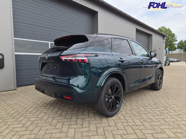 Nissan Qashqai 1.3 DIG-T MHEV 158 PS X-Tronic N-Design PanoDach Teil-Leder Klimaautomatik Sitzheizung Lenkradheizung Navi ACC PDC v+h 360&deg;Kamera DAB Bluetooth Touchscreen Apple CarPlay Android Auto 19"Zoll 
