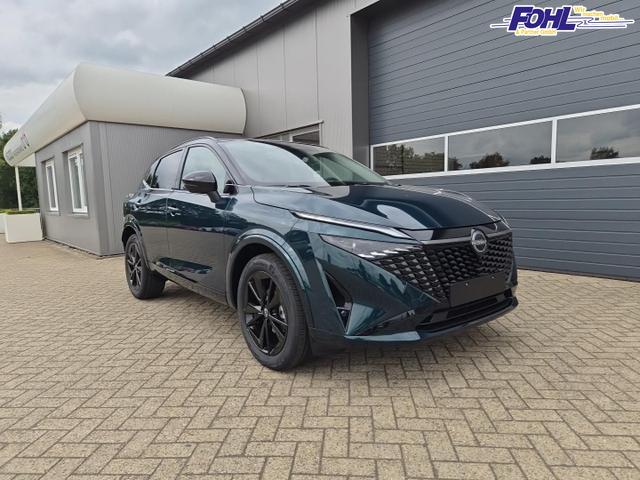 Nissan Qashqai 1.3 DIG-T MHEV 158 PS X-Tronic N-Design PanoDach Teil-Leder Klimaautomatik Sitzheizung Lenkradheizung Navi ACC PDC v+h 360&deg;Kamera DAB Bluetooth Touchscreen Apple CarPlay Android Auto 19"Zoll 
