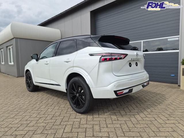 Nissan Qashqai 1.3 DIG-T MHEV 158 PS X-Tronic N-Design PanoDach Teil-Leder Klimaautomatik Sitzheizung Lenkradheizung Navi ACC PDC v+h 360&deg;Kamera DAB Bluetooth Touchscreen Apple CarPlay Android Auto 19"Zoll 