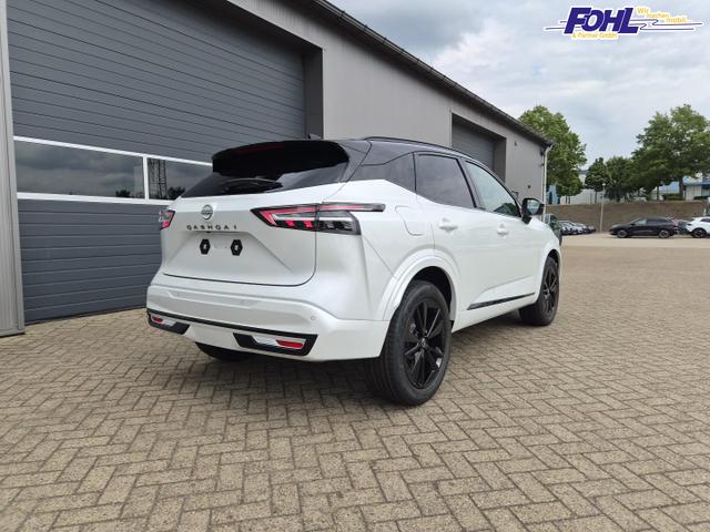 Nissan Qashqai 1.3 DIG-T MHEV 158 PS X-Tronic N-Design PanoDach Teil-Leder Klimaautomatik Sitzheizung Lenkradheizung Navi ACC PDC v+h 360&deg;Kamera DAB Bluetooth Touchscreen Apple CarPlay Android Auto 19"Zoll 