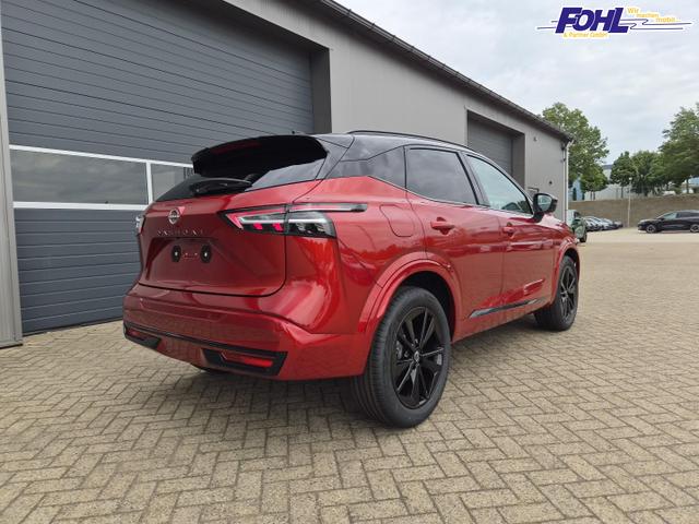Nissan Qashqai 1.3 DIG-T MHEV 158 PS X-Tronic N-Design PanoDach Teil-Leder Klimaautomatik Sitzheizung Lenkradheizung Navi ACC PDC v+h 360&deg;Kamera DAB Bluetooth Touchscreen Apple CarPlay Android Auto 19"Zoll 