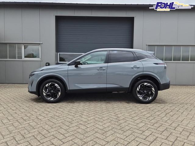 Nissan Qashqai 1.3 DIG-T MHEV 158 PS X-Tronic N-Connecta Teil-Leder PanoGlasdach Klimaautomatik Sitzheizung Lenkradheizung Navi ACC PDC v+h 360&deg;Kamera DAB Bluetooth Touchscreen Apple CarPlay Android Auto 18"LM 
