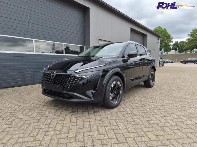 Nissan Qashqai 1.3 DIG-T MHEV 158 PS X-Tronic N-Connecta Teil-Leder PanoGlasdach Klimaautomatik Sitzheizung Lenkradheizung Navi ACC PDC v+h 360&deg;Kamera DAB Bluetooth Touchscreen Apple CarPlay Android Auto 18"LM 
