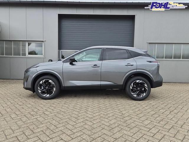 Nissan Qashqai 1.3 DIG-T MHEV 158 PS X-Tronic N-Connecta Teil-Leder PanoGlasdach Klimaautomatik Sitzheizung Lenkradheizung Navi ACC PDC v+h 360&deg;Kamera DAB Bluetooth Touchscreen Apple CarPlay Android Auto 18"LM 