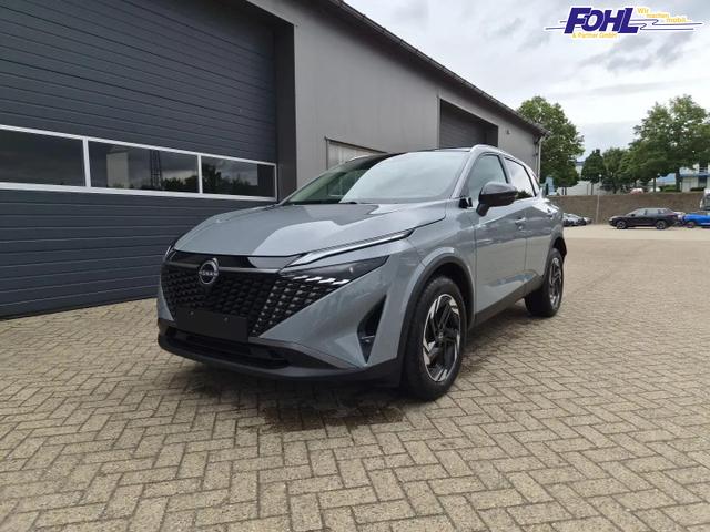 Nissan Qashqai 1.3 DIG-T MHEV 158 PS X-Tronic N-Connecta Teil-Leder PanoGlasdach Klimaautomatik Sitzheizung Lenkradheizung Navi ACC PDC v+h 360&deg;Kamera DAB Bluetooth Touchscreen Apple CarPlay Android Auto 18"LM 