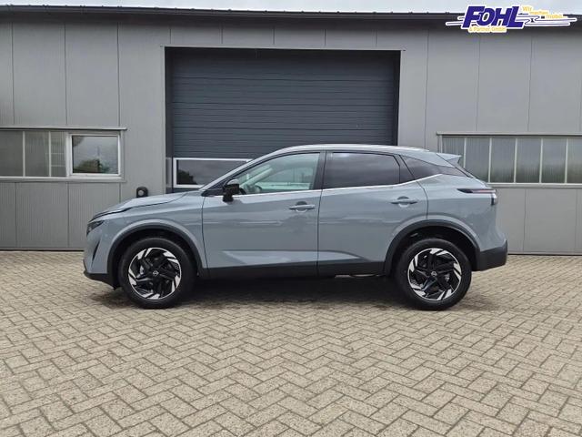 Nissan Qashqai 1.3 DIG-T MHEV 158 PS X-Tronic N-Connecta Teil-Leder PanoGlasdach Klimaautomatik Sitzheizung Lenkradheizung Navi ACC PDC v+h 360&deg;Kamera DAB Bluetooth Touchscreen Apple CarPlay Android Auto 18"LM 