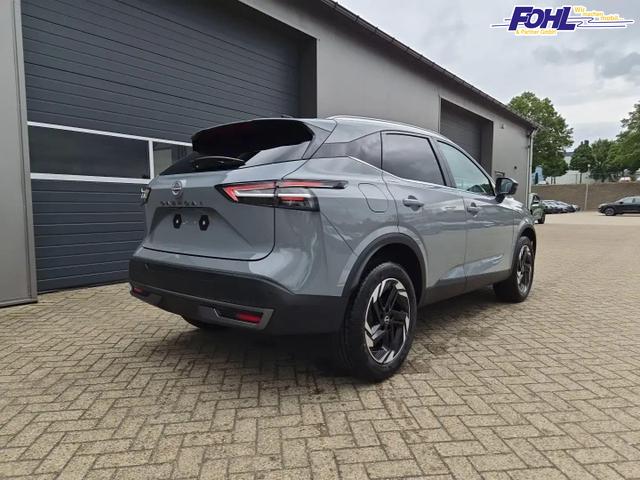 Nissan Qashqai 1.3 DIG-T MHEV 158 PS X-Tronic N-Connecta Teil-Leder PanoGlasdach Klimaautomatik Sitzheizung Lenkradheizung Navi ACC PDC v+h 360&deg;Kamera DAB Bluetooth Touchscreen Apple CarPlay Android Auto 18"LM 