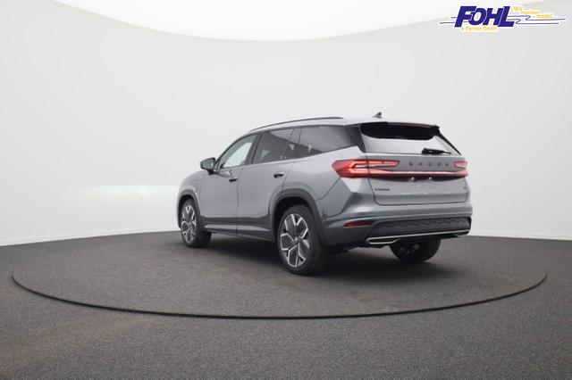 Skoda Kodiaq Sportline 1.5 TSI 204PS PHEV DSG Sitzheizung v+h Frontscheibe beheizb. 20"LM schwenkb. AHK elektr. PanoDach Alcantara PDC R&uuml;ckf.Kamera Klimaautomatik Lenkradheizung Navi Apple CarPlay Android Auto 2xKeyless vollelektr. Reichweite 116KM 